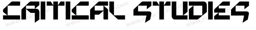 CRITICAL STUDIES DEMO Regular字体转换